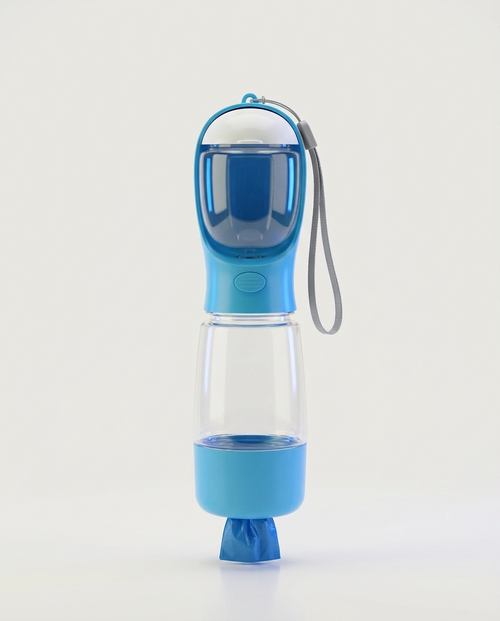 Gourde pour chien 3 en 1 Balade, coloris bleu